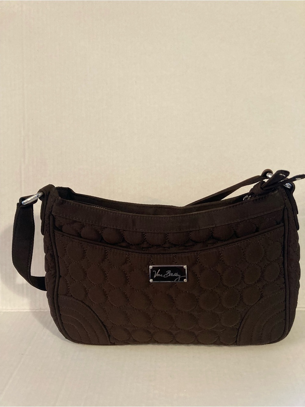 Vera Bradley Espresso Quilted Crossbody Bag